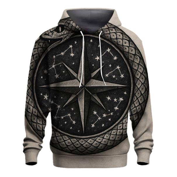 Chrono Compass Ouroboros premium hoodies
