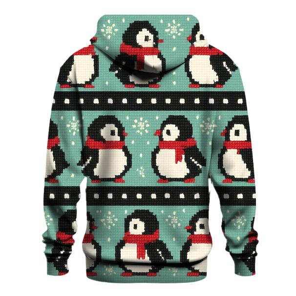 Polar Penguin Polka Stripe Design hoodie trends