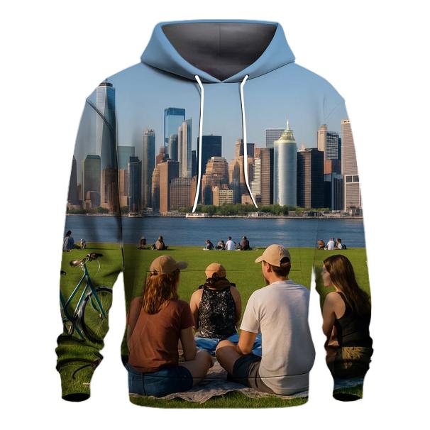 Governors Island Picnic With Financial District Skyline hoodie designs