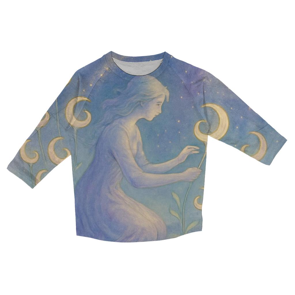 Garden Of Spiral Moons fashion 3/4 sleeve shirts
