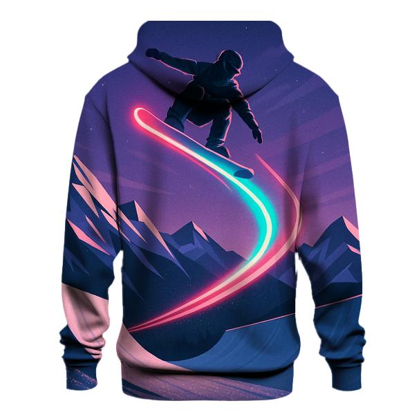 Snowboard Halfpipe Neon Rush custom hoodies
