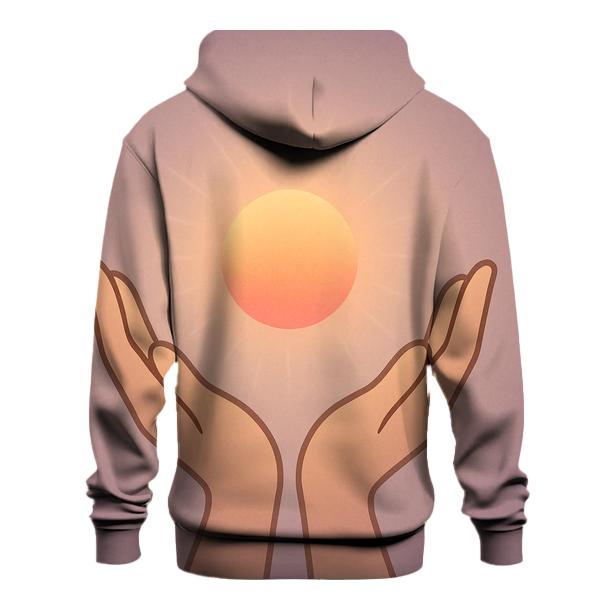 Hands Cradling Dawn designer hoodies