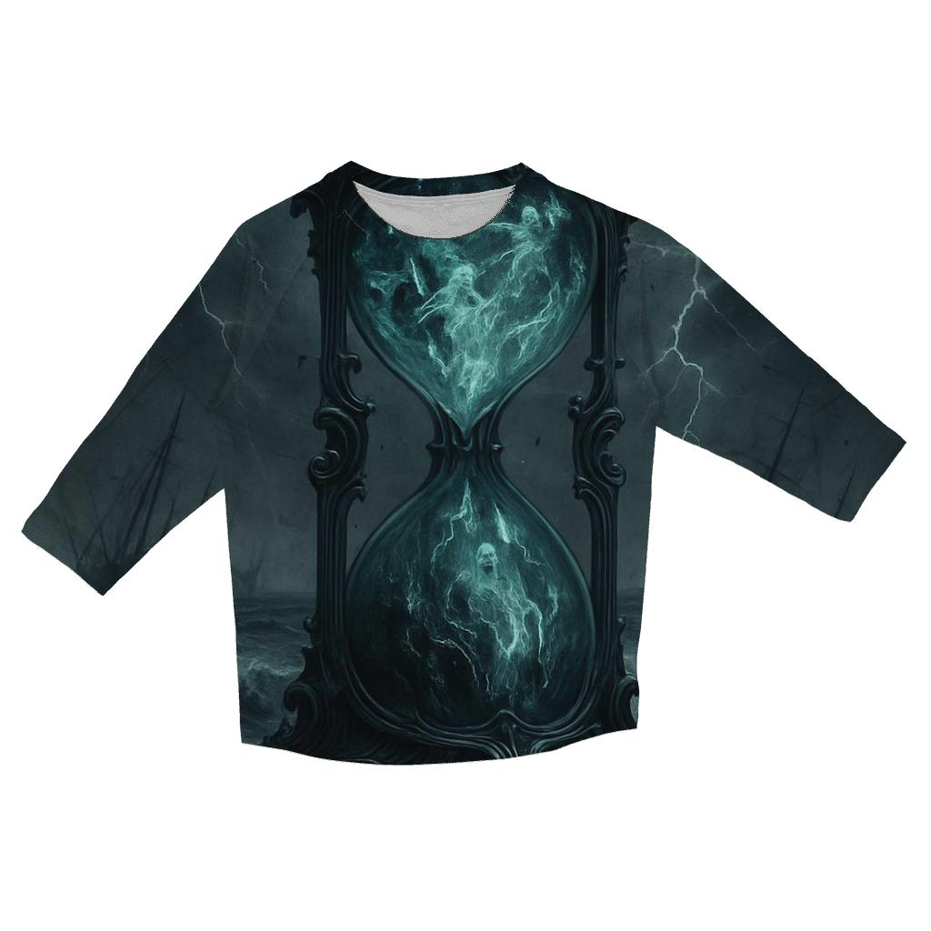 Hourglass Of The Drowned Souls casual three quarter sleeve shirts
