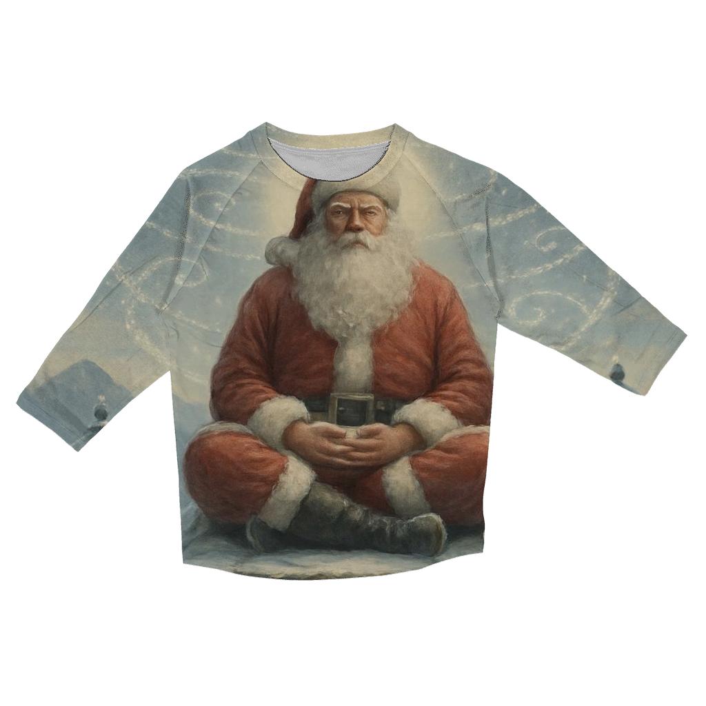 Snow Temple Santa Monk personalized 3/4 sleeve tees