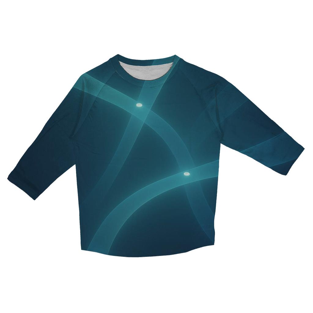 Quantum Mist Gradient Pathways trendy 3/4 sleeve tops