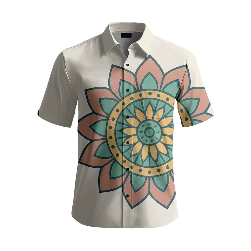 Lotus Mandala Courtyard Medallion unique embroidered patterns