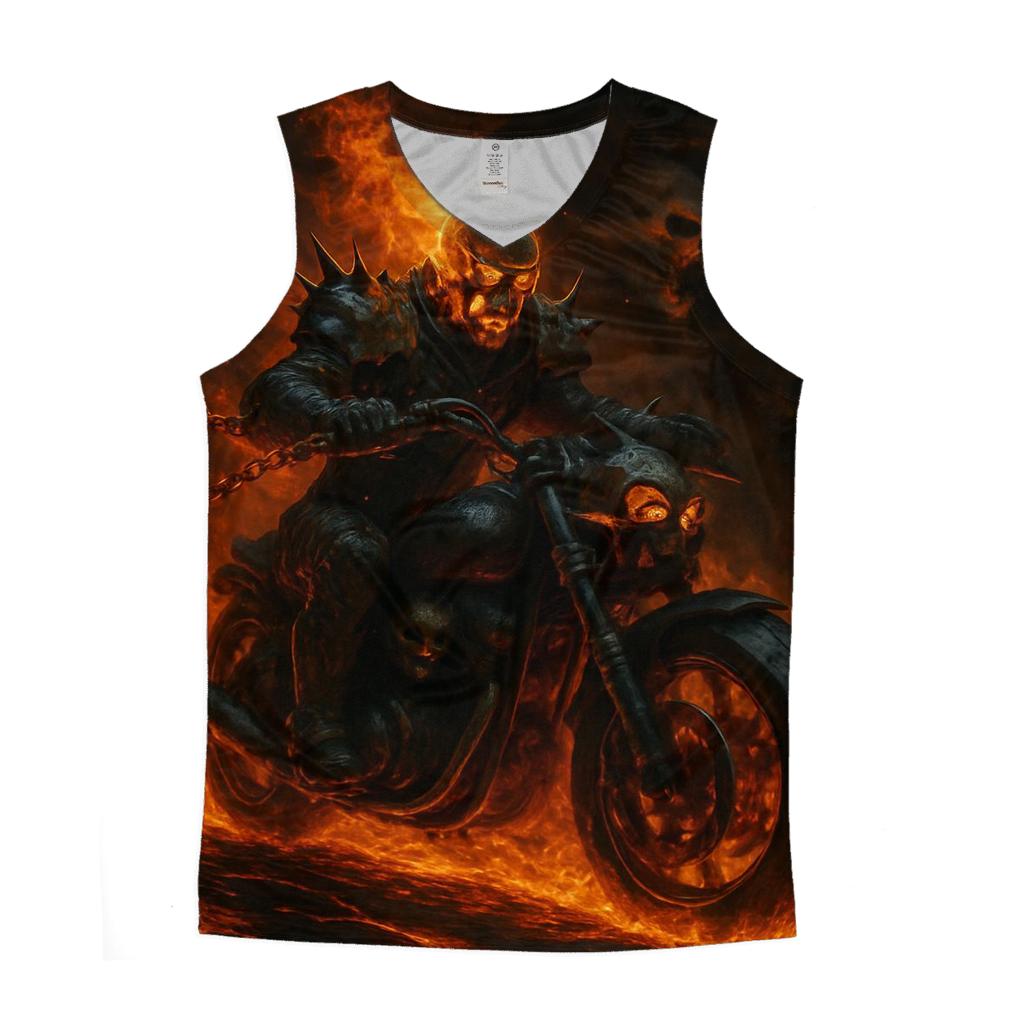 Infernal Chain Rider designer workout tanks