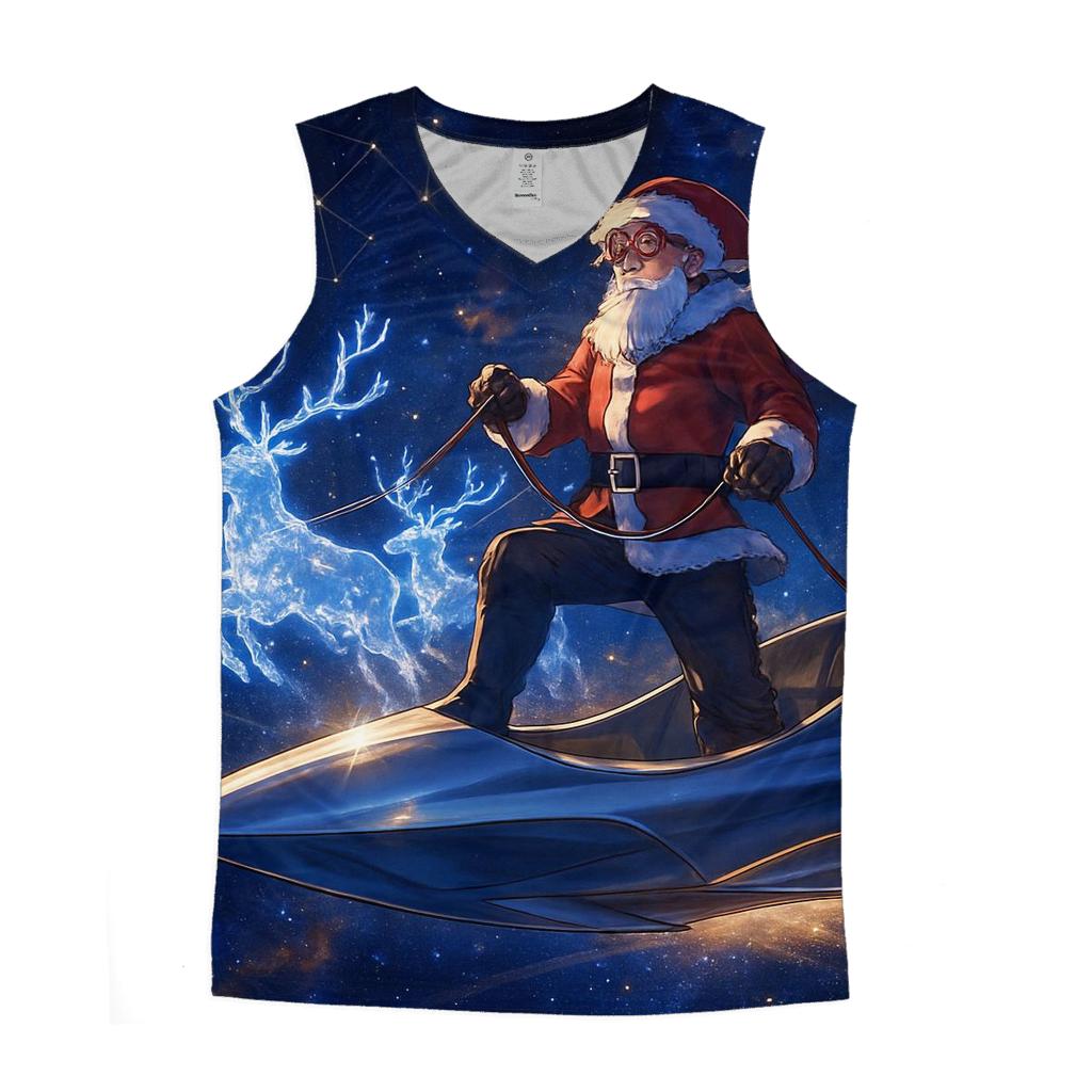 Astral Navigator Santa personalized athletic tanks
