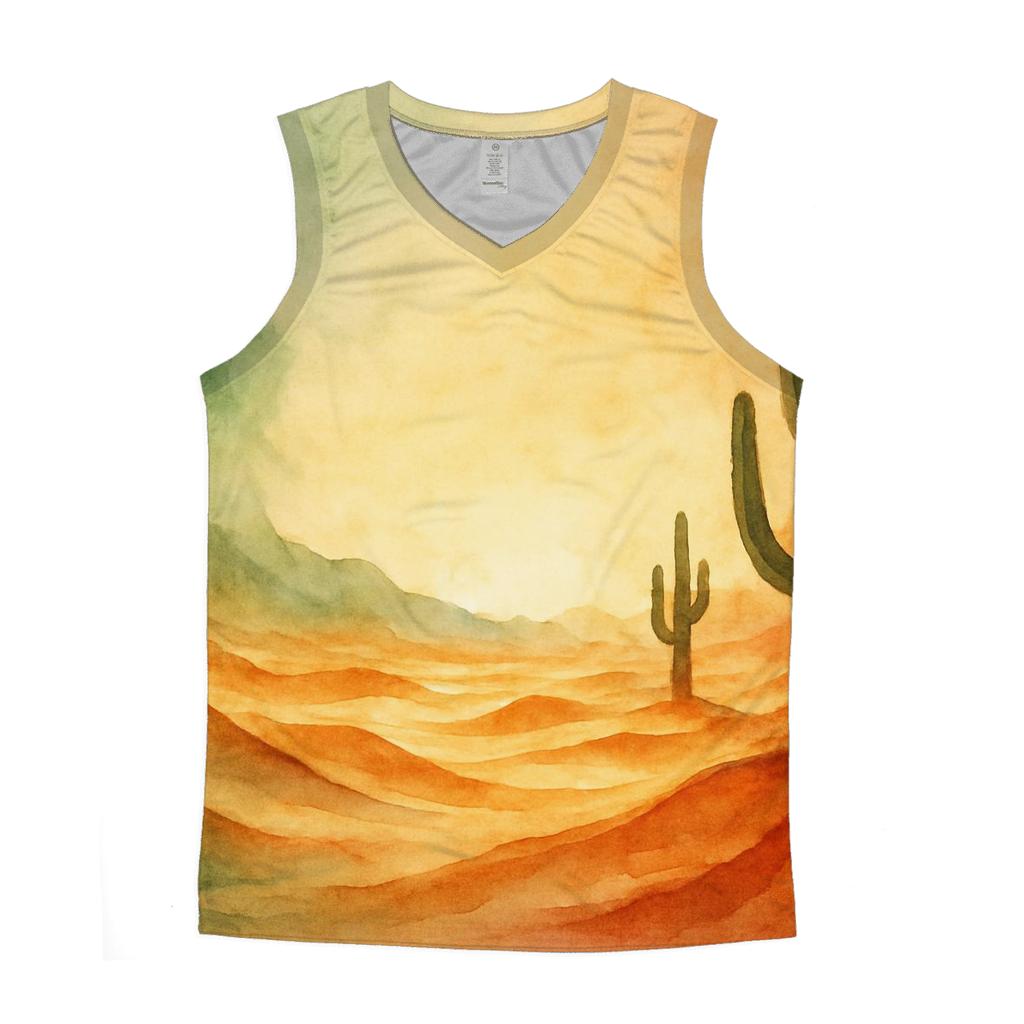 Mexican Flag Desert Cactus Mirage custom tank tops