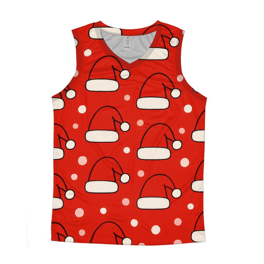 Santa Hat Polka Rhythm stylish racerback tanks