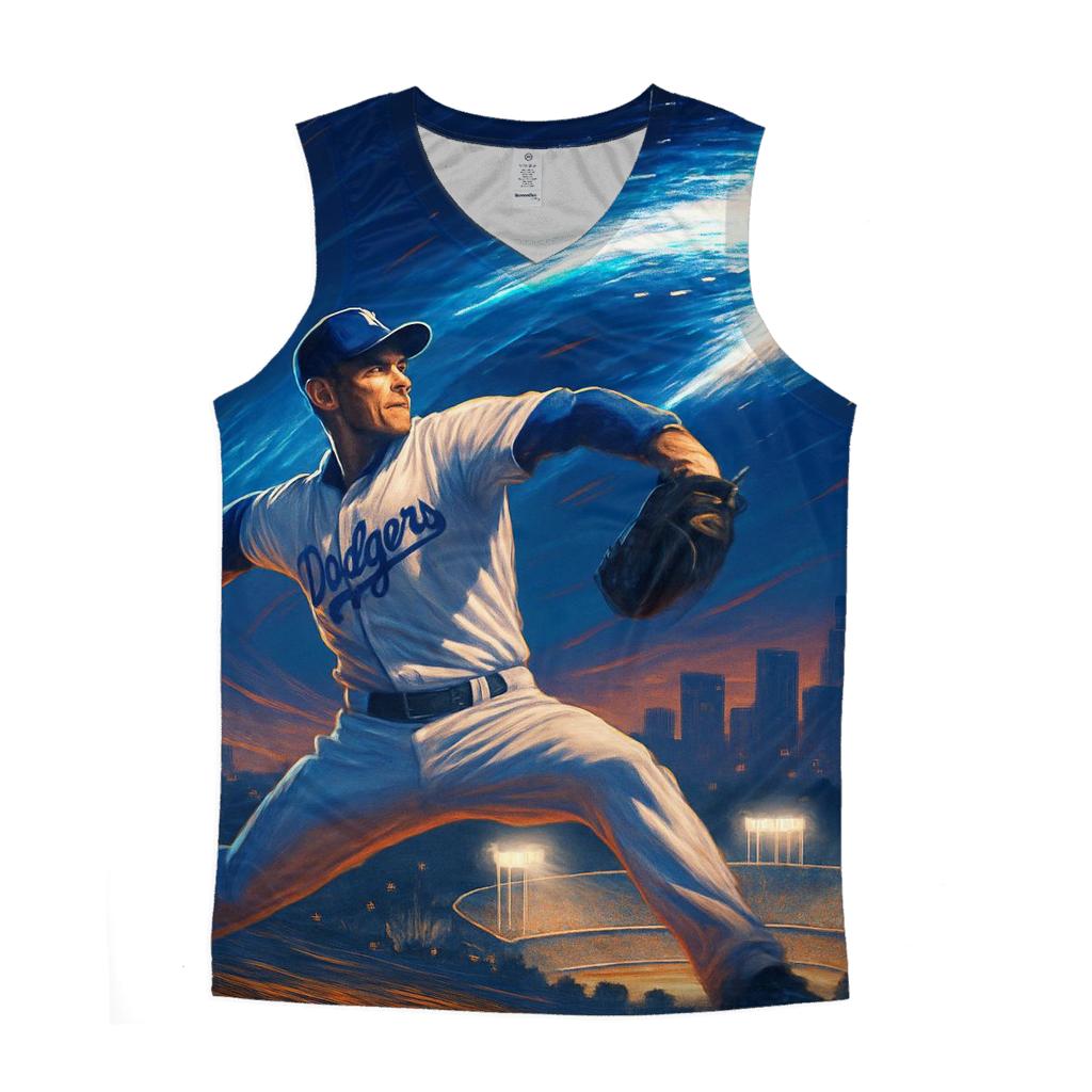 Starlight Fastball Over Los Angeles Diamond stylish racerback tanks