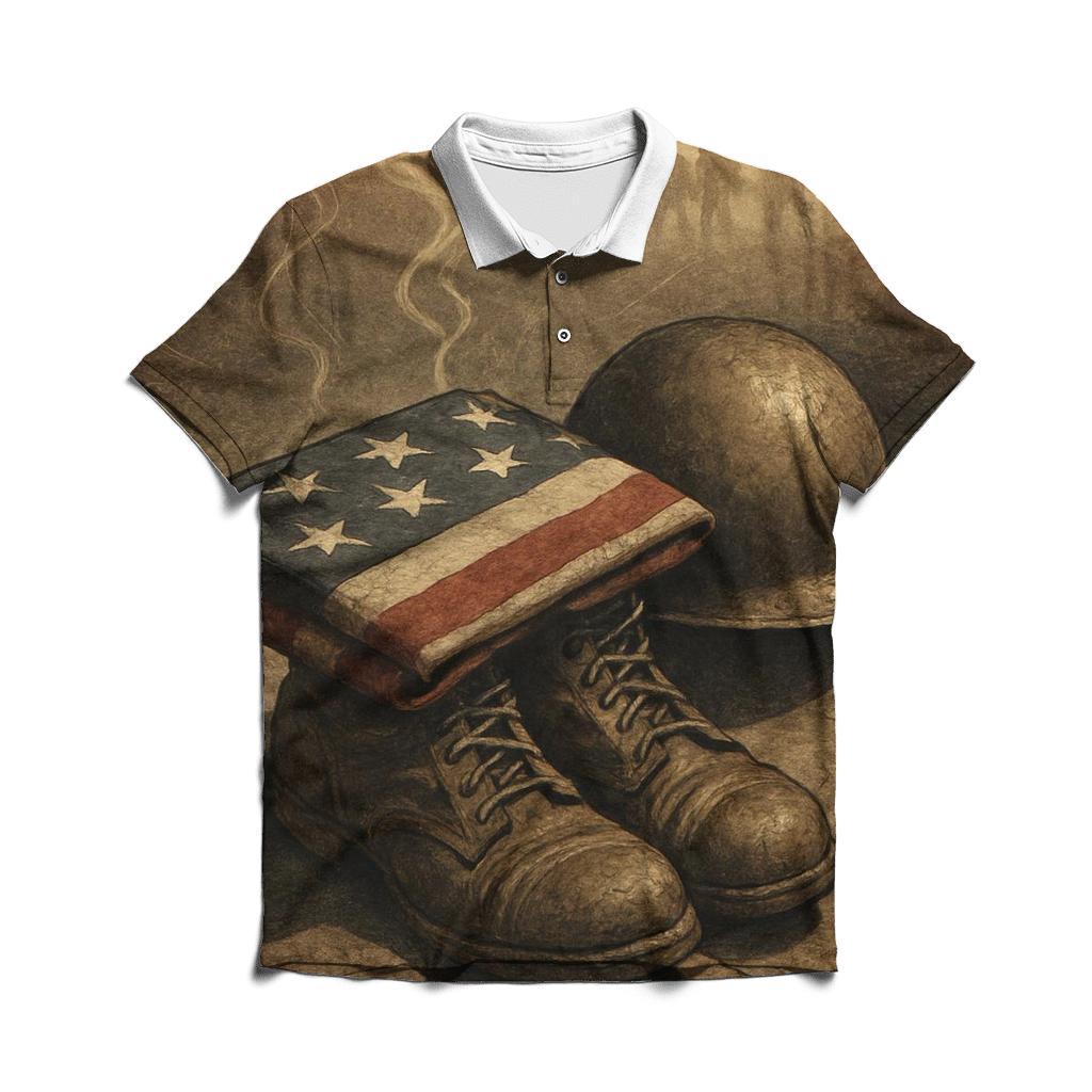 Ashes To Honor stylish collar polo tees