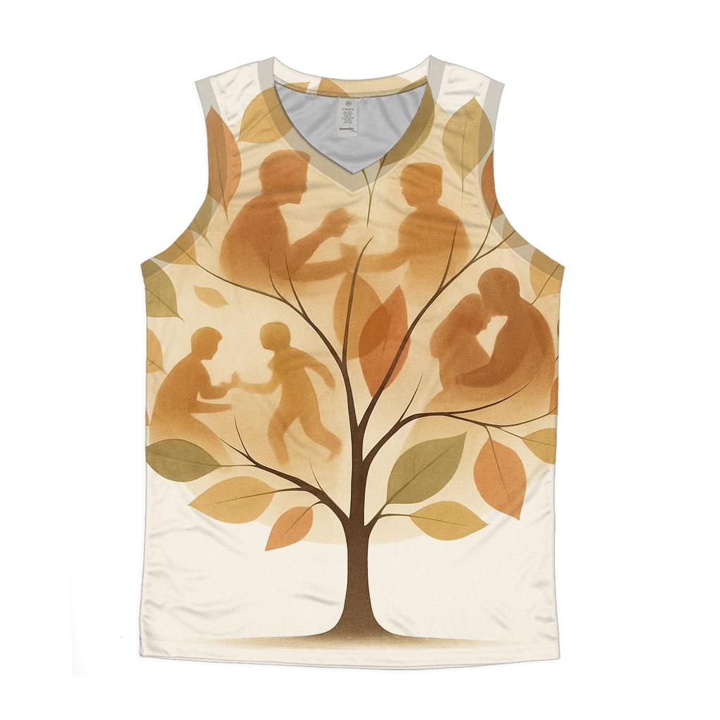 Grateful Leaves Family Tree personalized athletic tanks