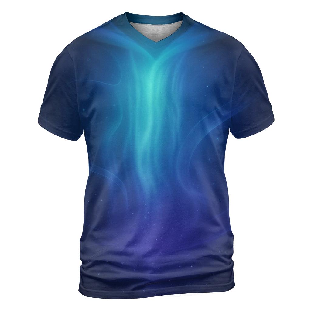 Celestial Cascade Gradient statement graphic shirts
