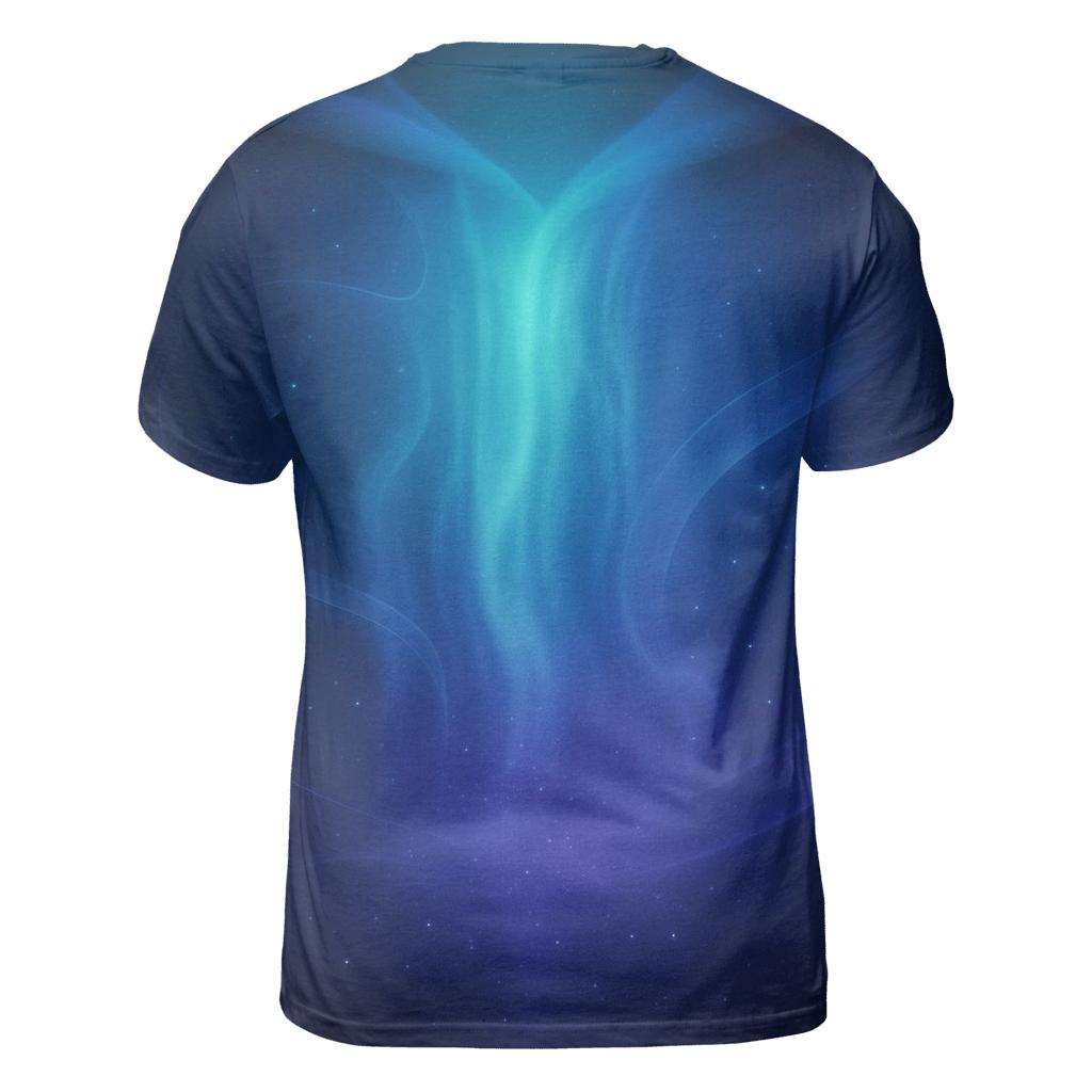 Celestial Cascade Gradient statement graphic shirts