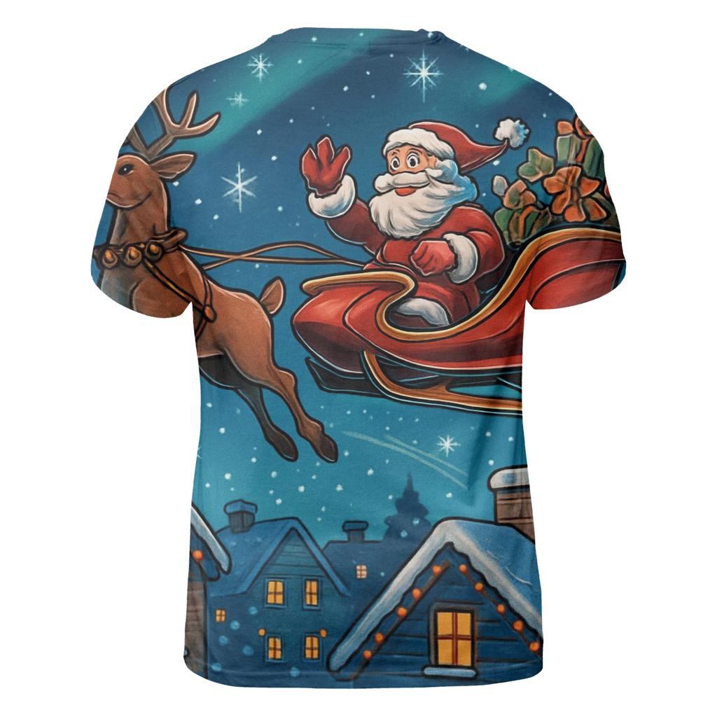 Midnight Sleigh Ride Skyline custom all-over print shirts