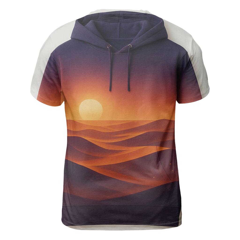 Desert Mirage Ember Sky creative print fashion shirts