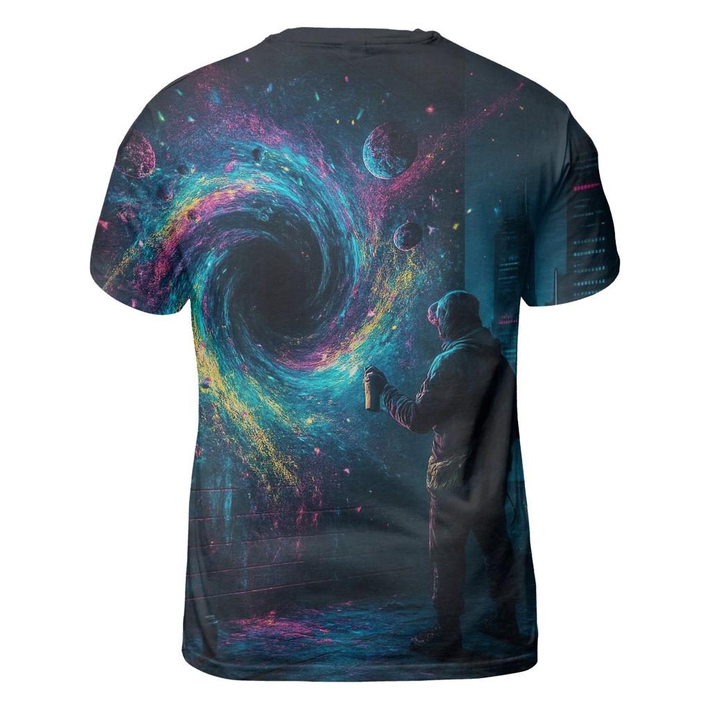 Black Hole Graffiti City designer pattern shirts