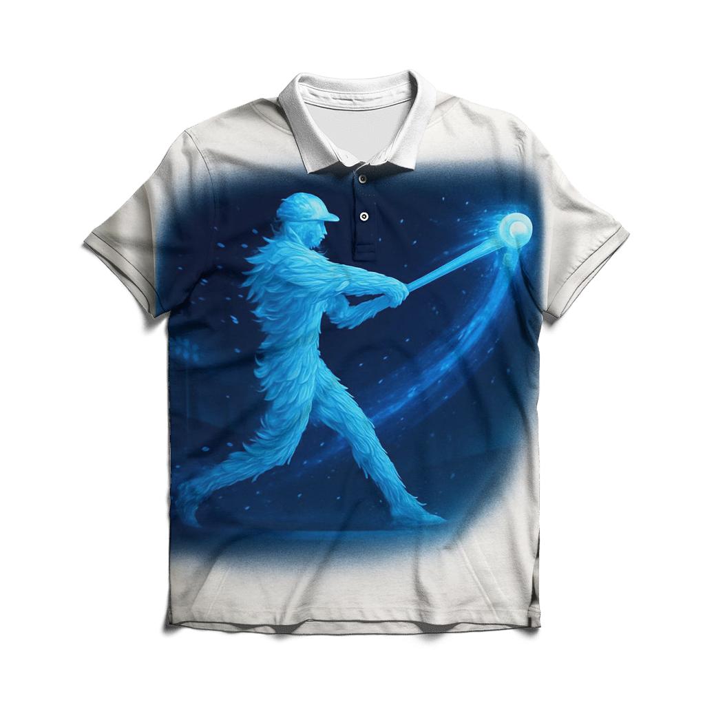 Cosmic Swing Arc With Blue Jays Spirit premium cotton polo shirts