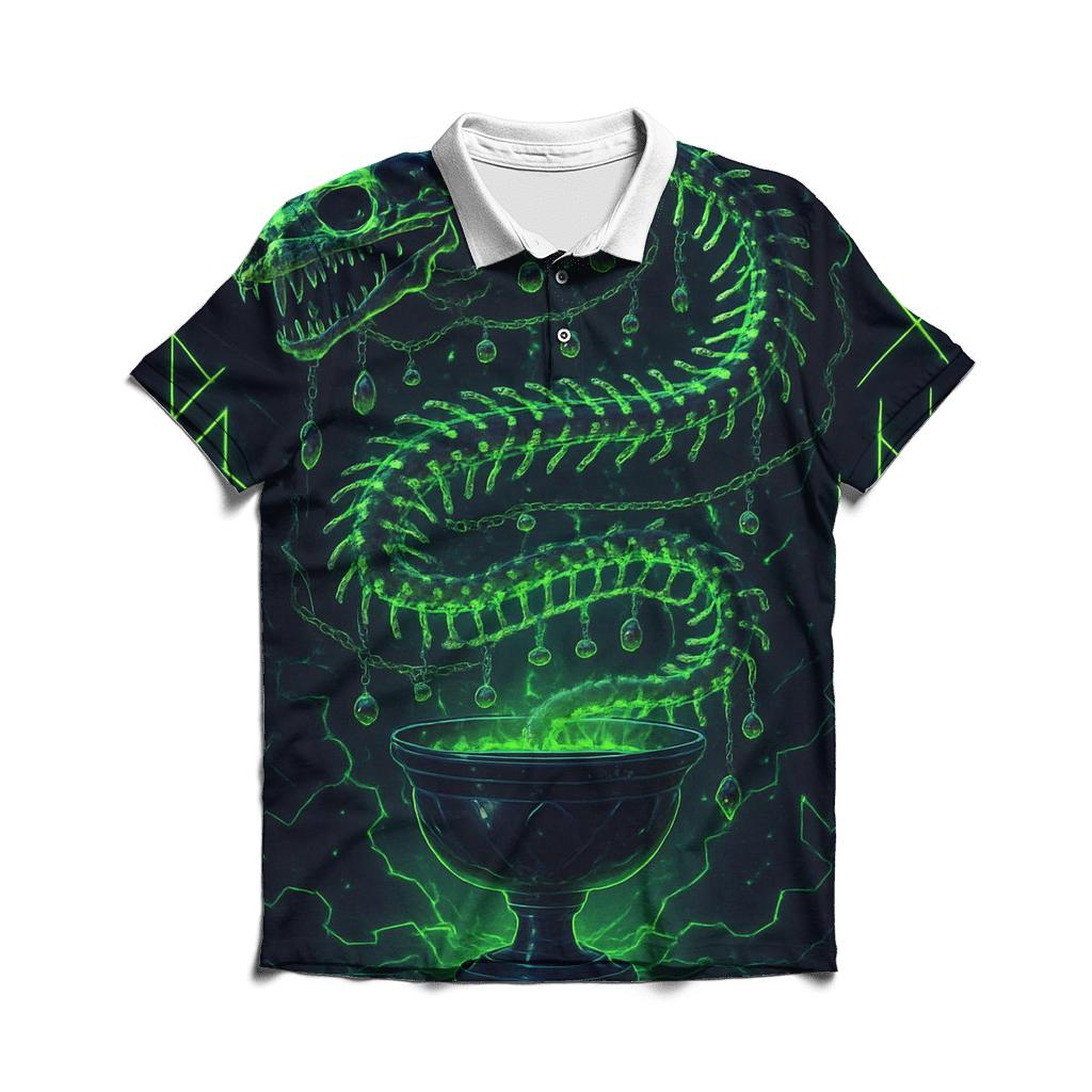 Serpent In The Void Chalice personalized polo shirts