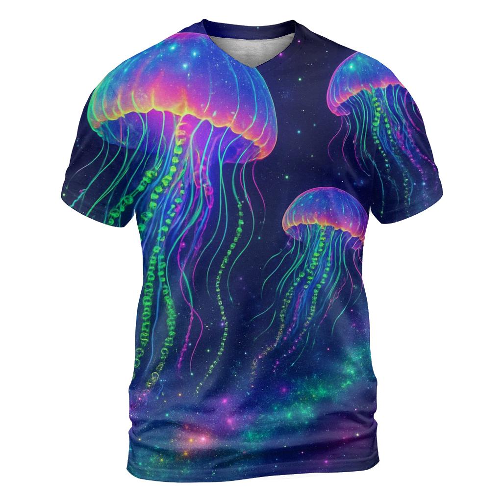 Quantum Jellyfish Nebula custom all-over print shirts