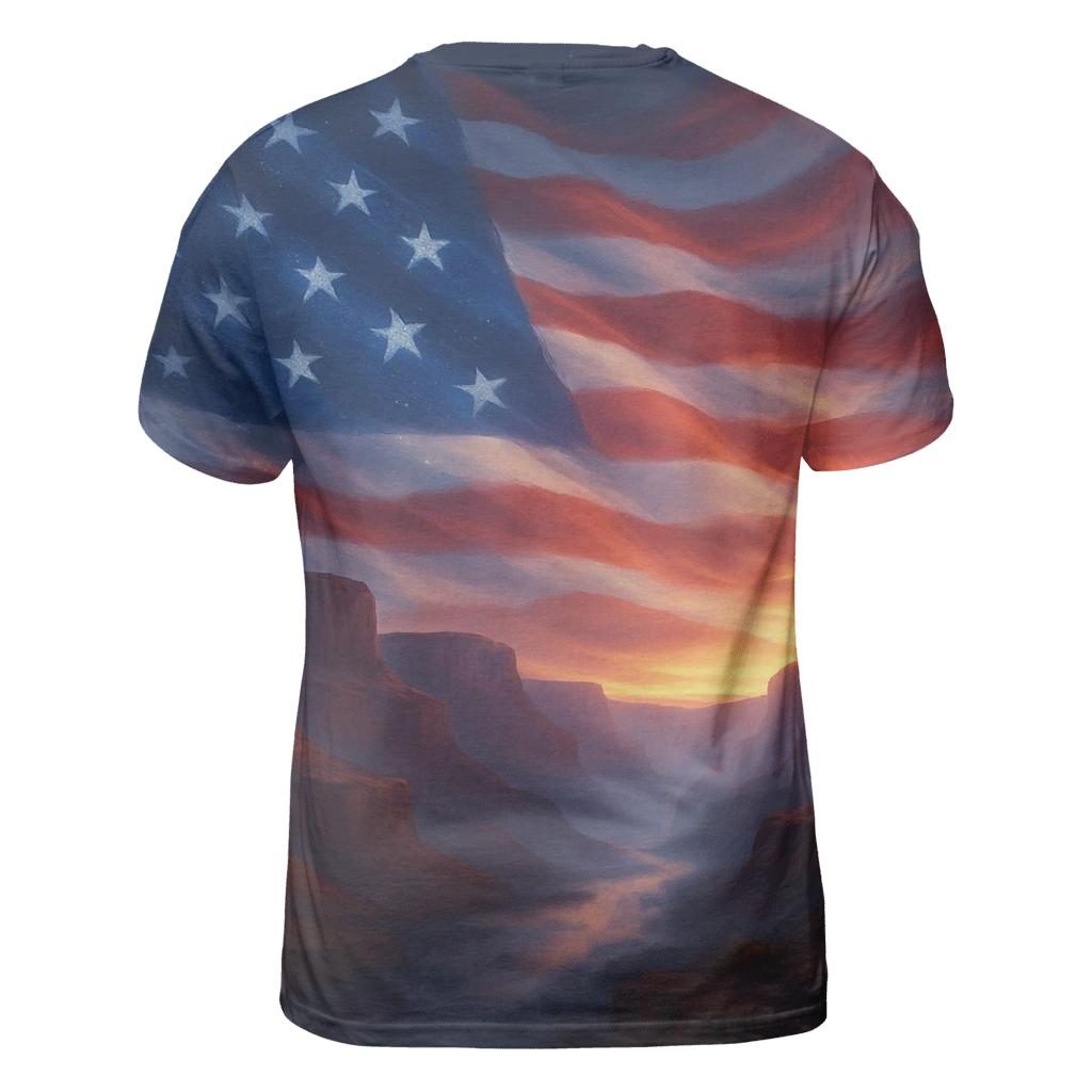 Celestial Stripes Over Canyon Dawn personalized full print shirts