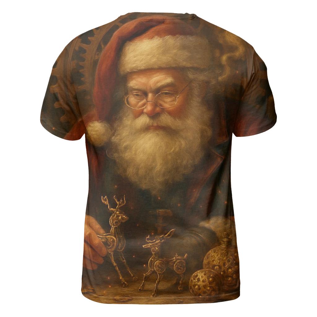 Clockwork Workshop Santa trendy printed shirt styles