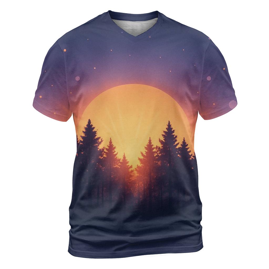 Forest Halo At Sundown designer pattern shirts