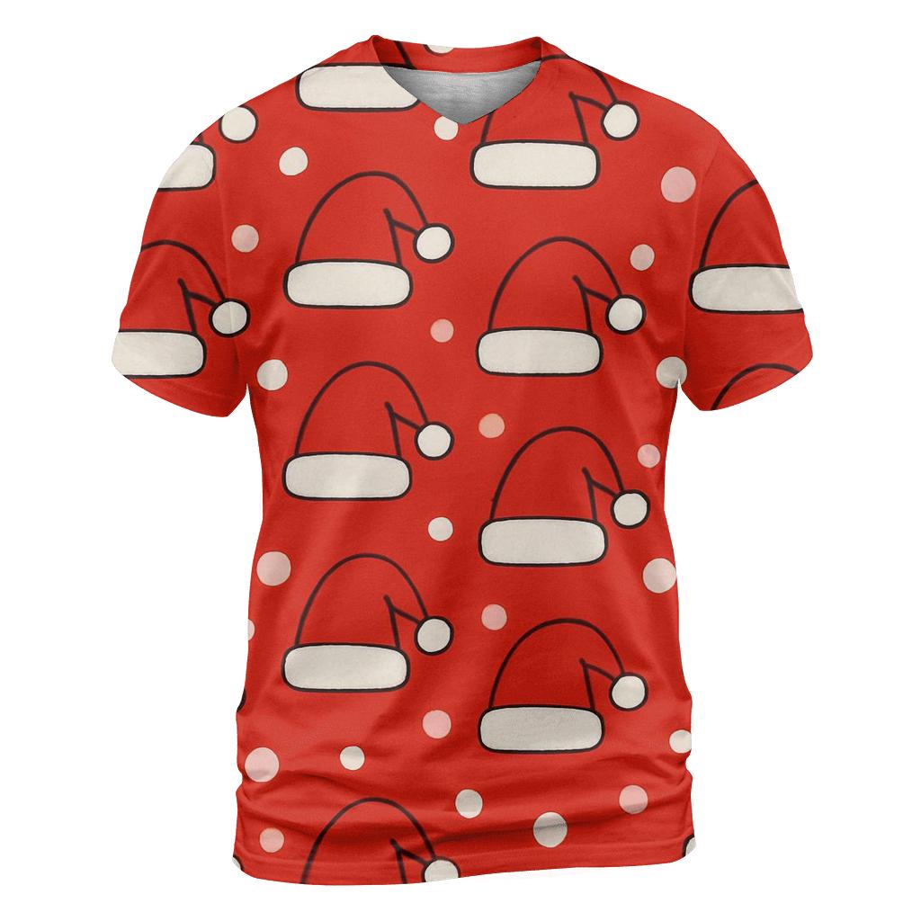 Santa Hat Polka Rhythm unique graphic print tees