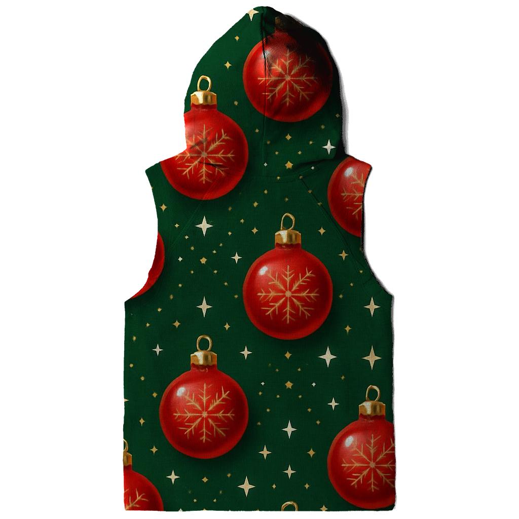 Crimson Christmas Ornament Lattice heavyweight hoodies