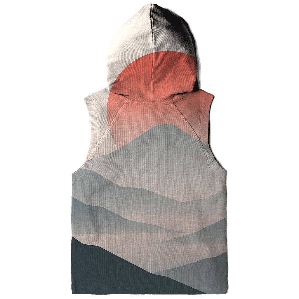 Japanese Flag Minimalist Mountain Dawn hoodie trends
