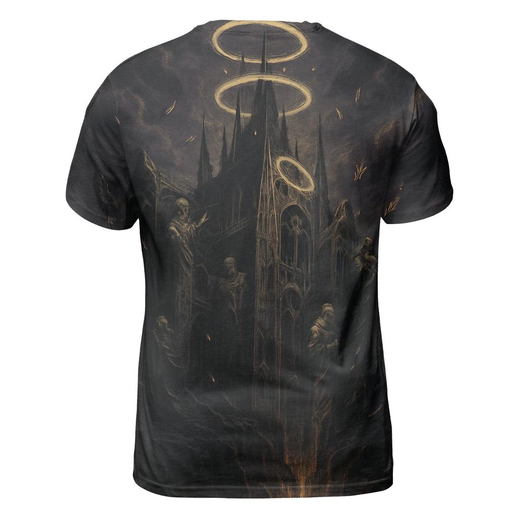 Cathedral Of Shattered Halos artistic all-over print tops
