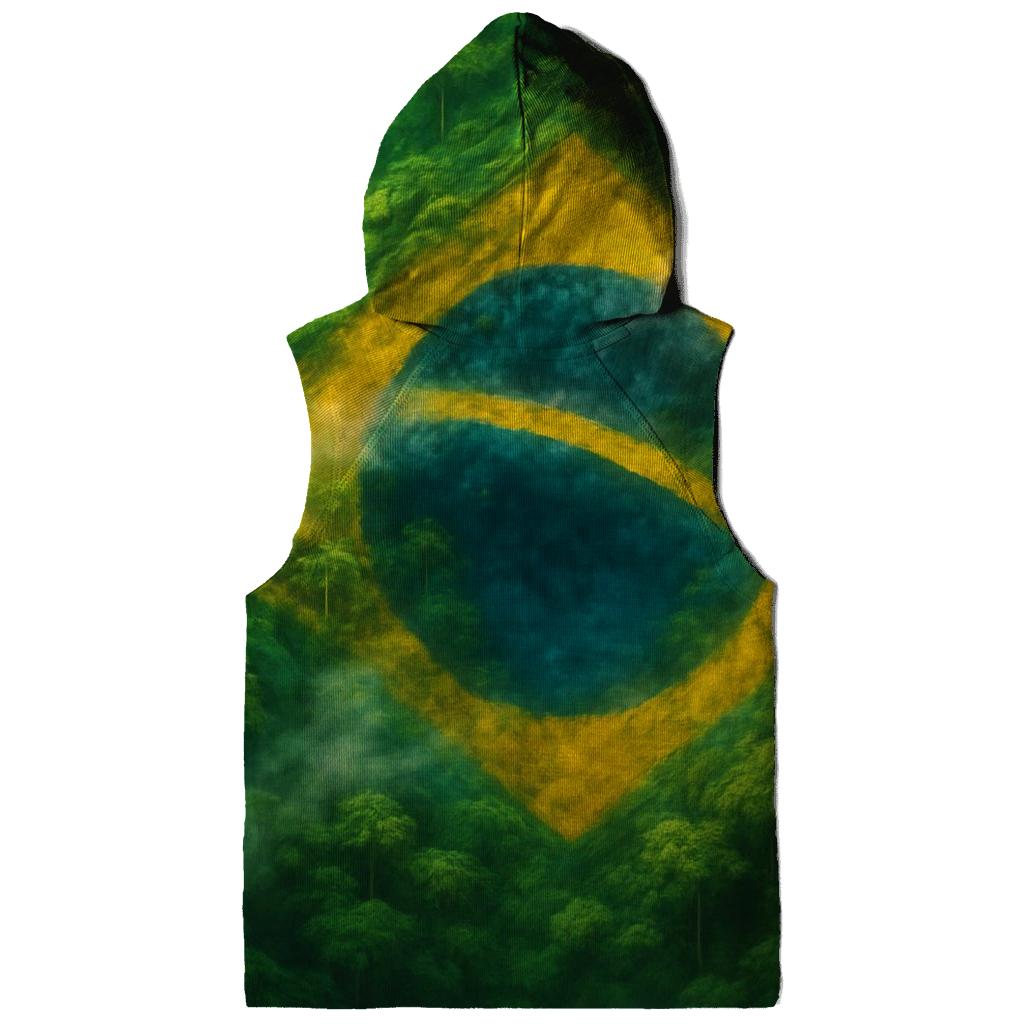 Brazilian Flag Jungle Canopy Fusion embroidered hoodies