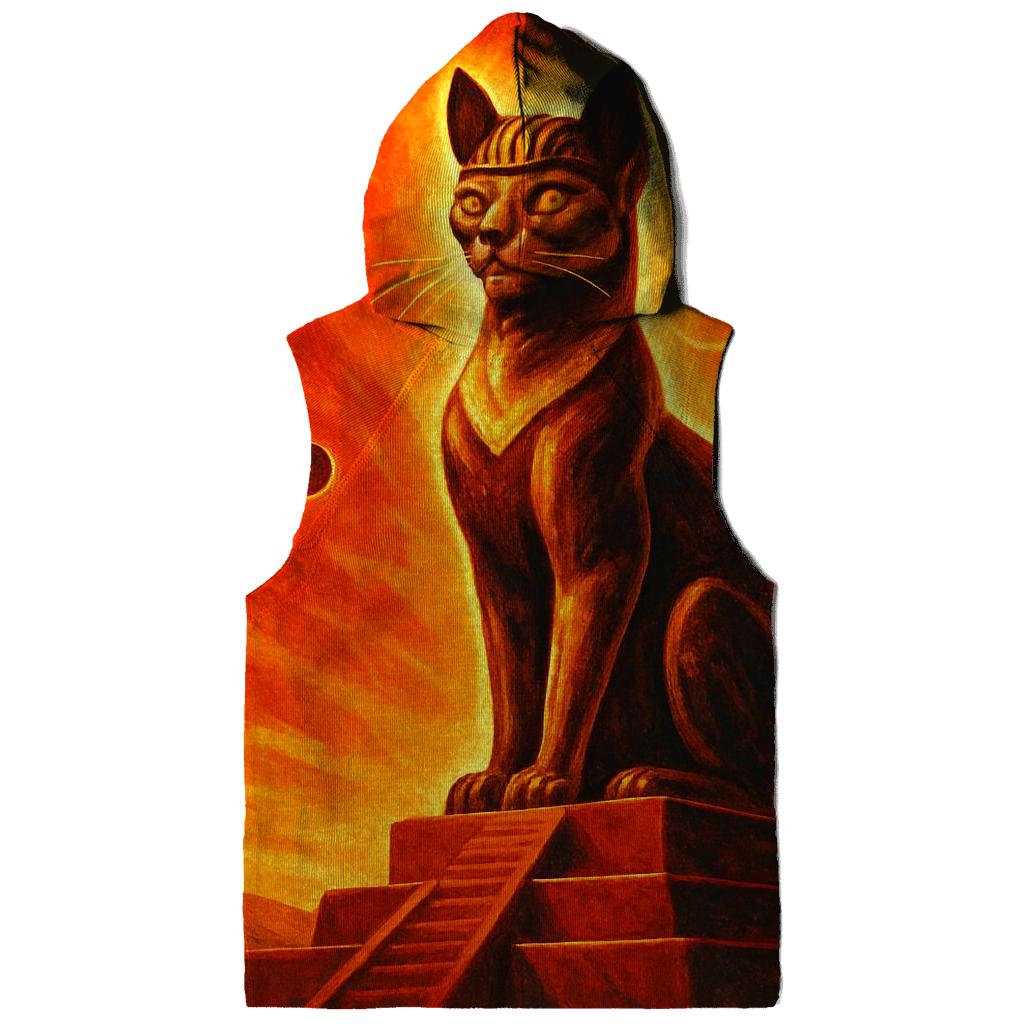 Solar Flare Pharaoh Cat zip-up hoodies