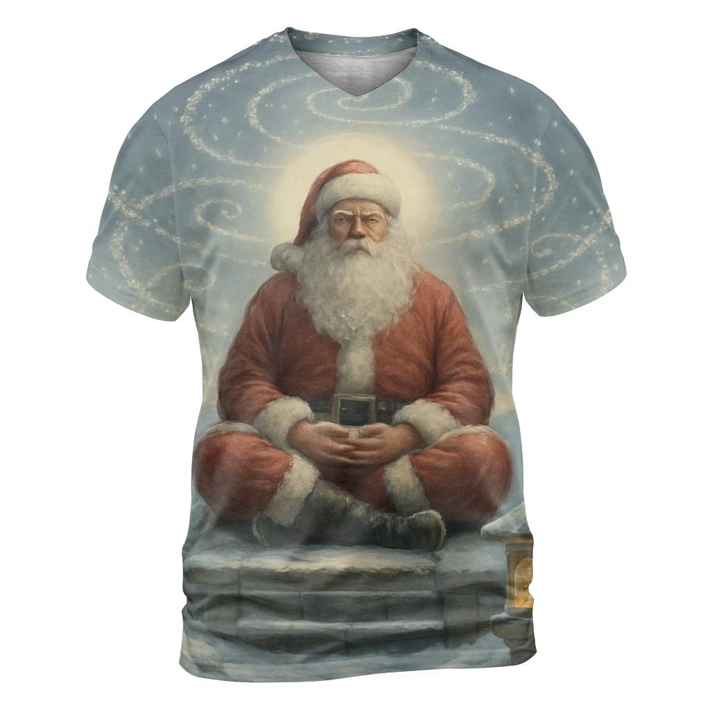 Snow Temple Santa Monk custom all-over print shirts