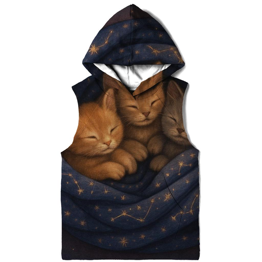 Starwoven Blanket Nest Kittens printed hoodies
