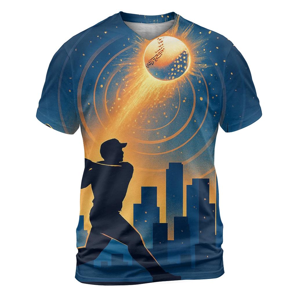 Skyline Home Run Supernova artistic all-over print tops