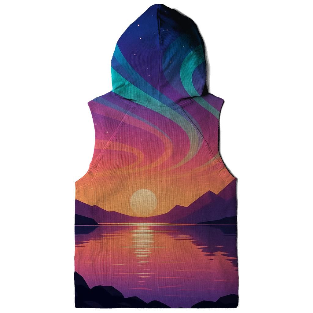 Aurora Sunset Over Crystal Lake custom hoodies