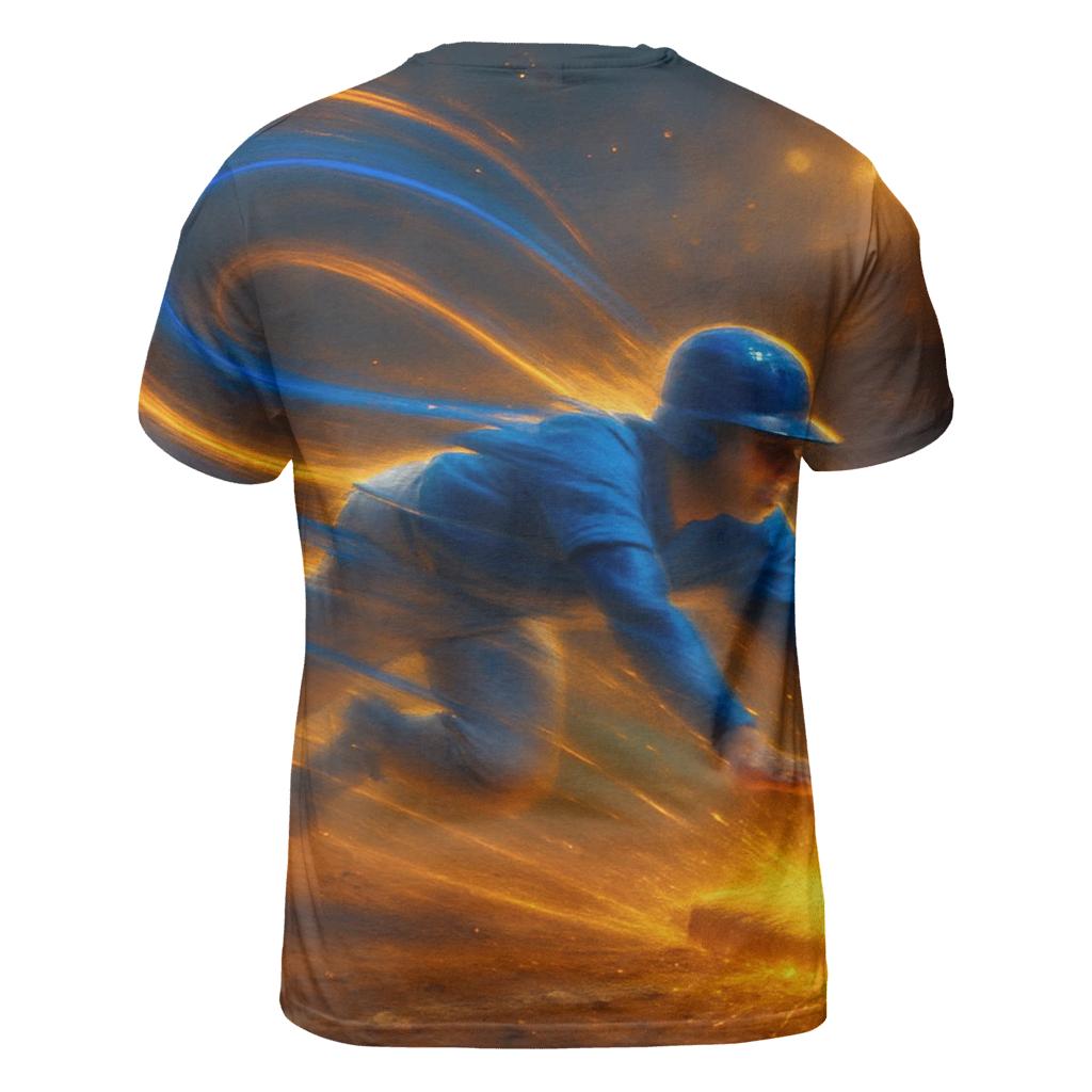 Solar Stolen Base Burst creative print fashion shirts