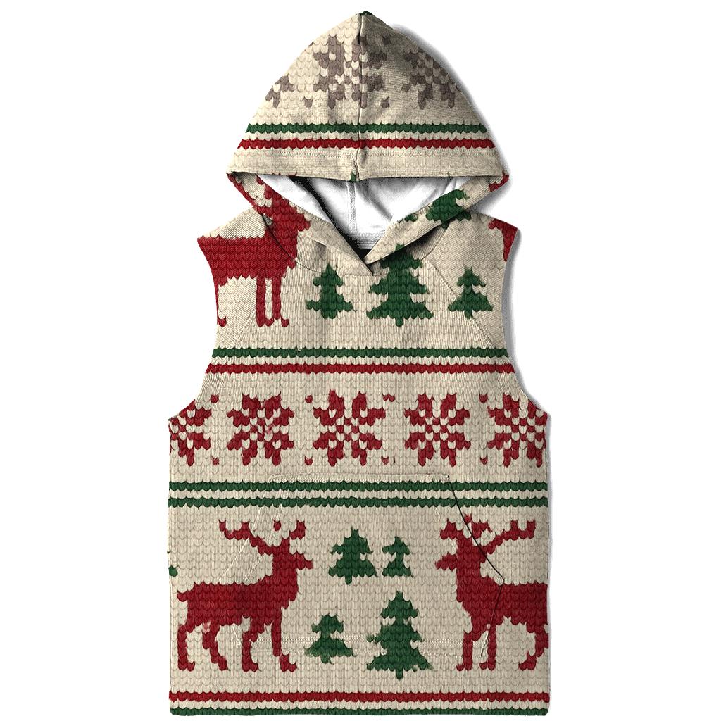 Nordic Reindeer Fair Isle Stripe hoodie trends