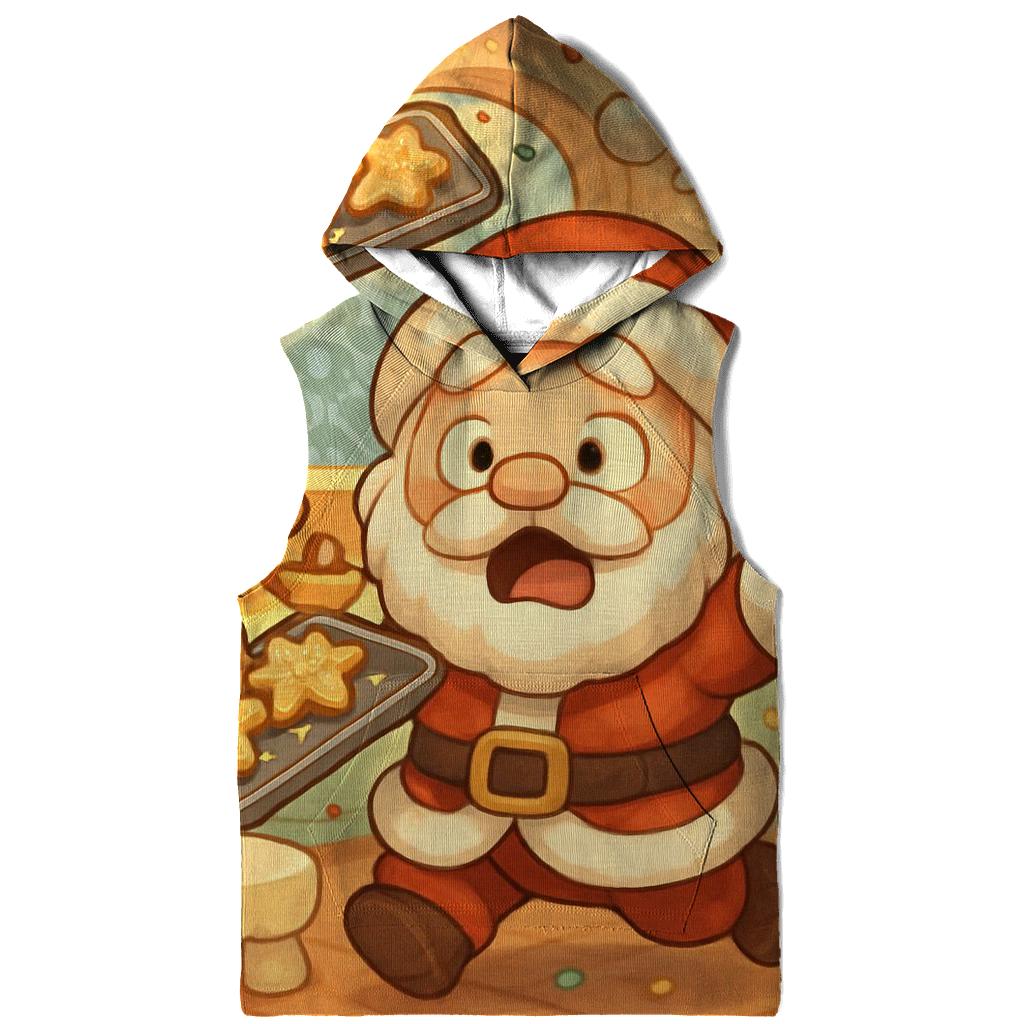 Chibi Kitchen Chaos Santa embroidered hoodies