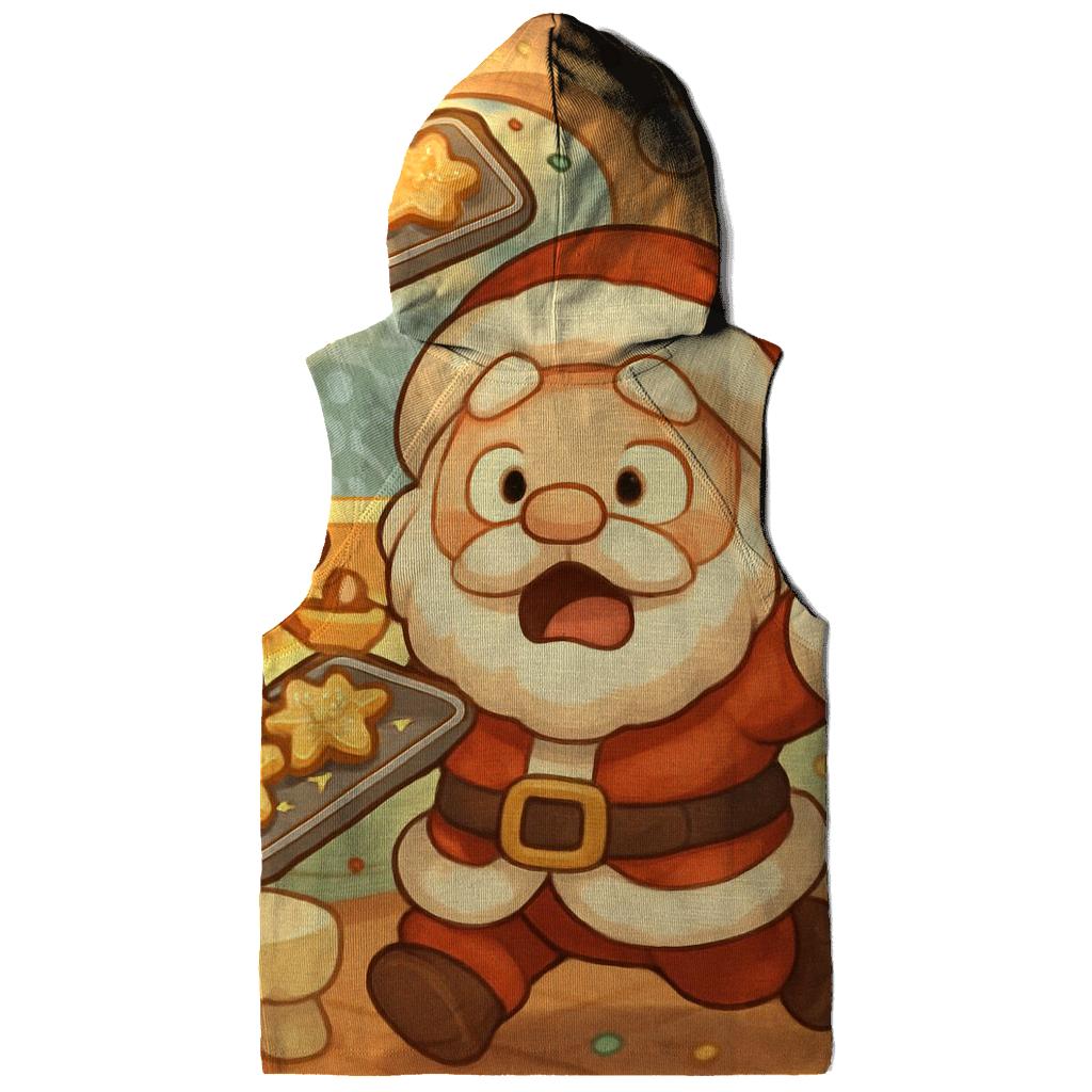 Chibi Kitchen Chaos Santa embroidered hoodies