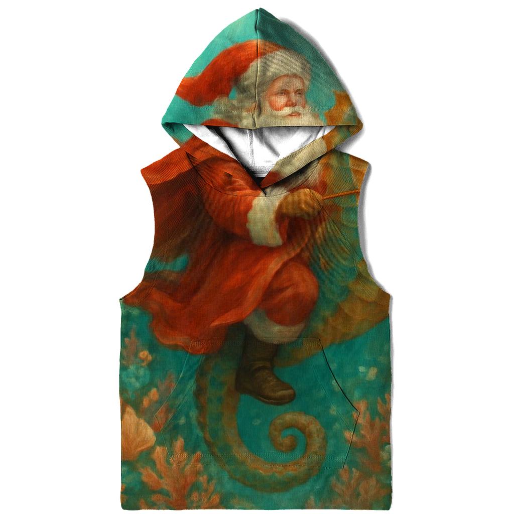 Undersea Coral Reef Santa hoodies fashion