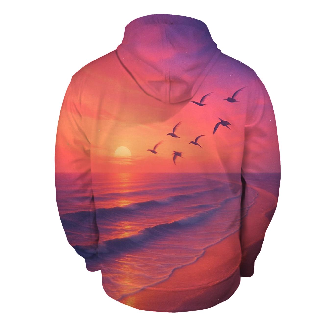 Twilight Flight Over Coral Shores hoodie trends