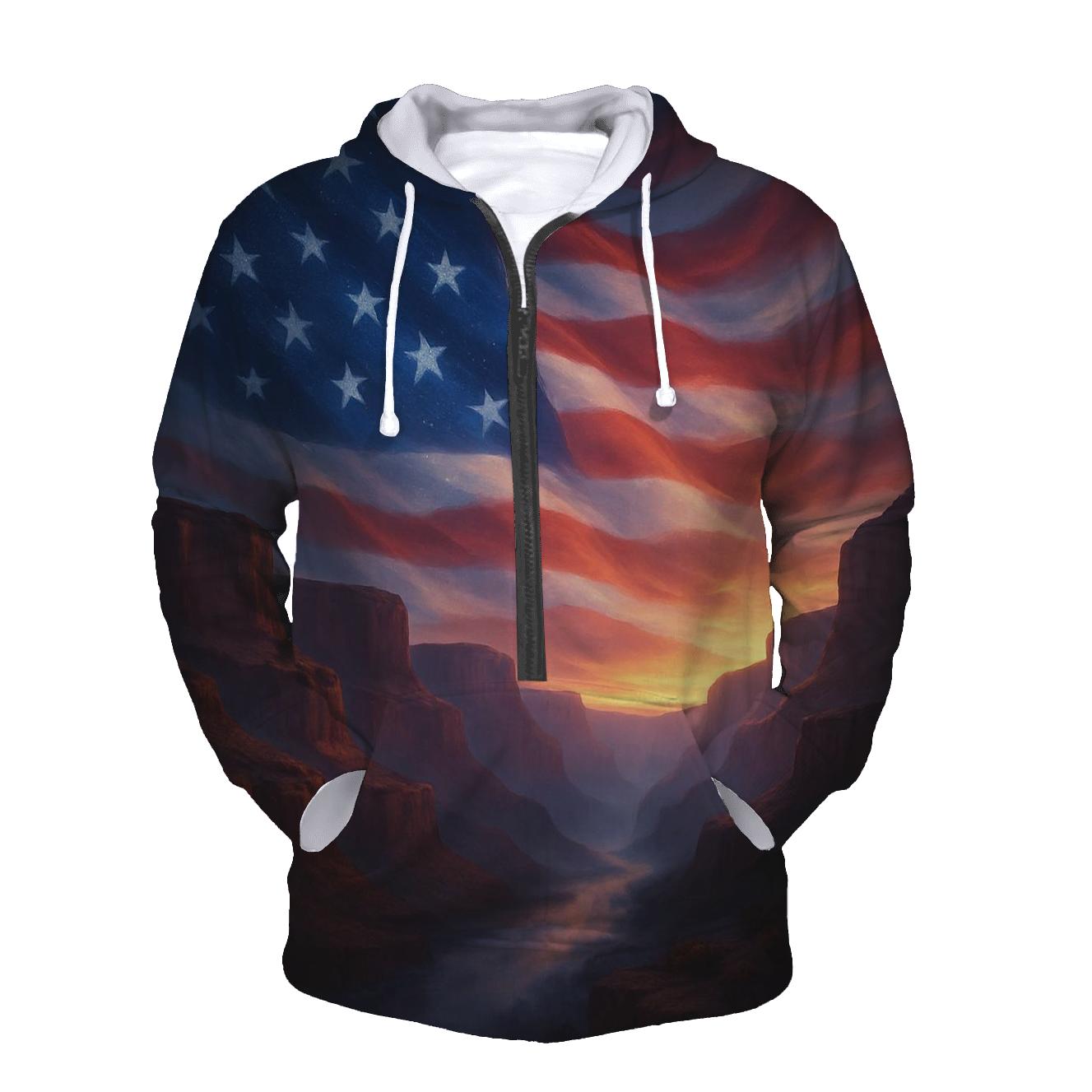 Celestial Stripes Over Canyon Dawn lightweight hoodies
