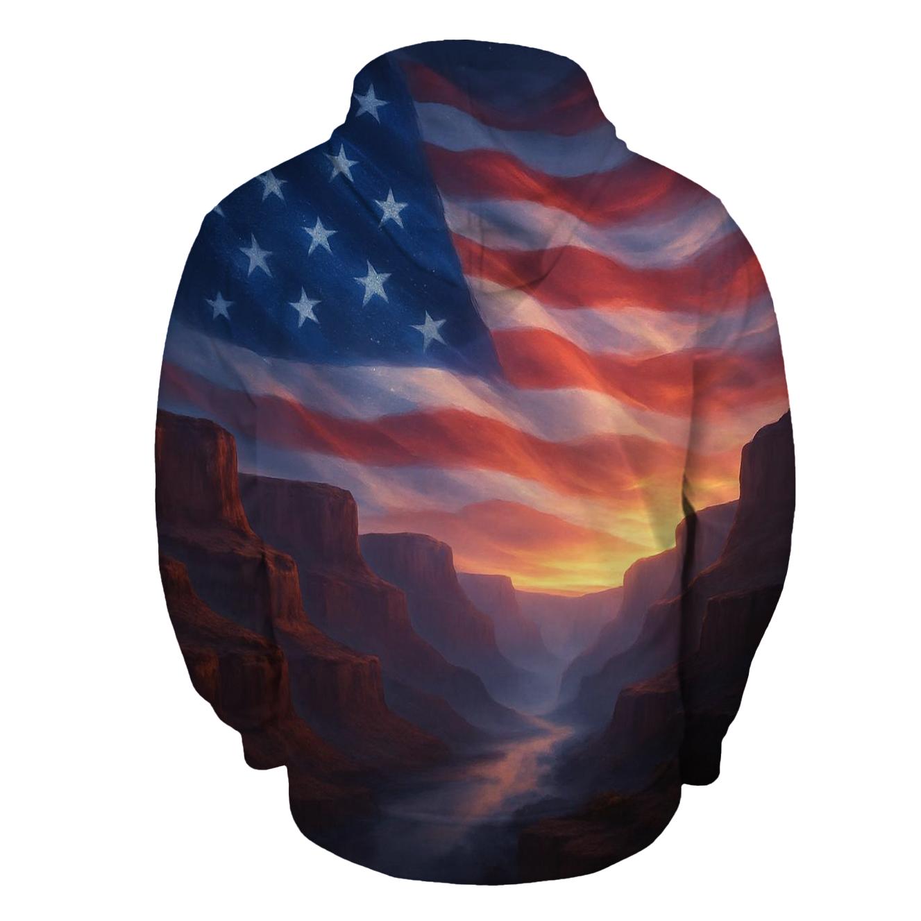 Celestial Stripes Over Canyon Dawn lightweight hoodies