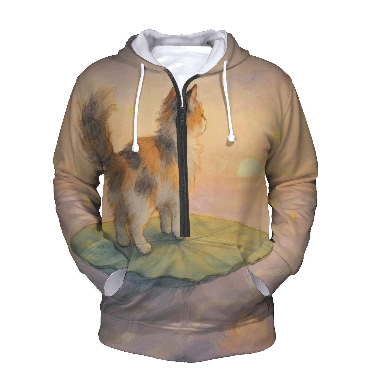 Lilypad Sky Sail Cat custom hoodies