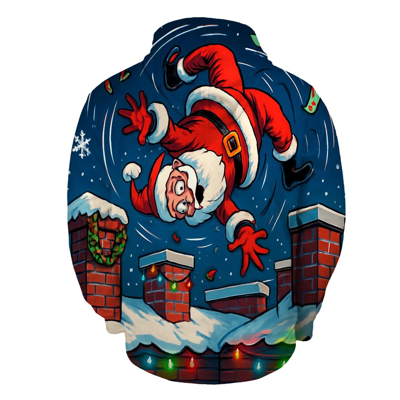 Santa Chimney Acrobatics hoodies fashion