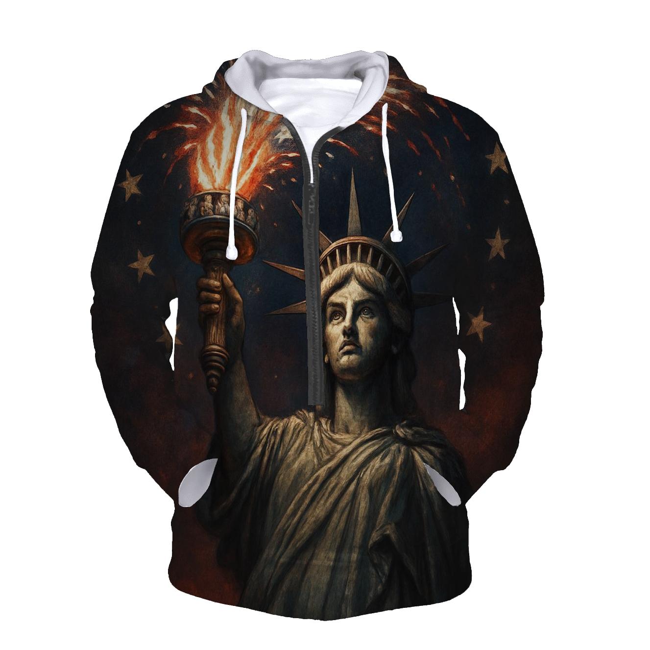 Liberty Torch Fireworks Horizon zip-up hoodies