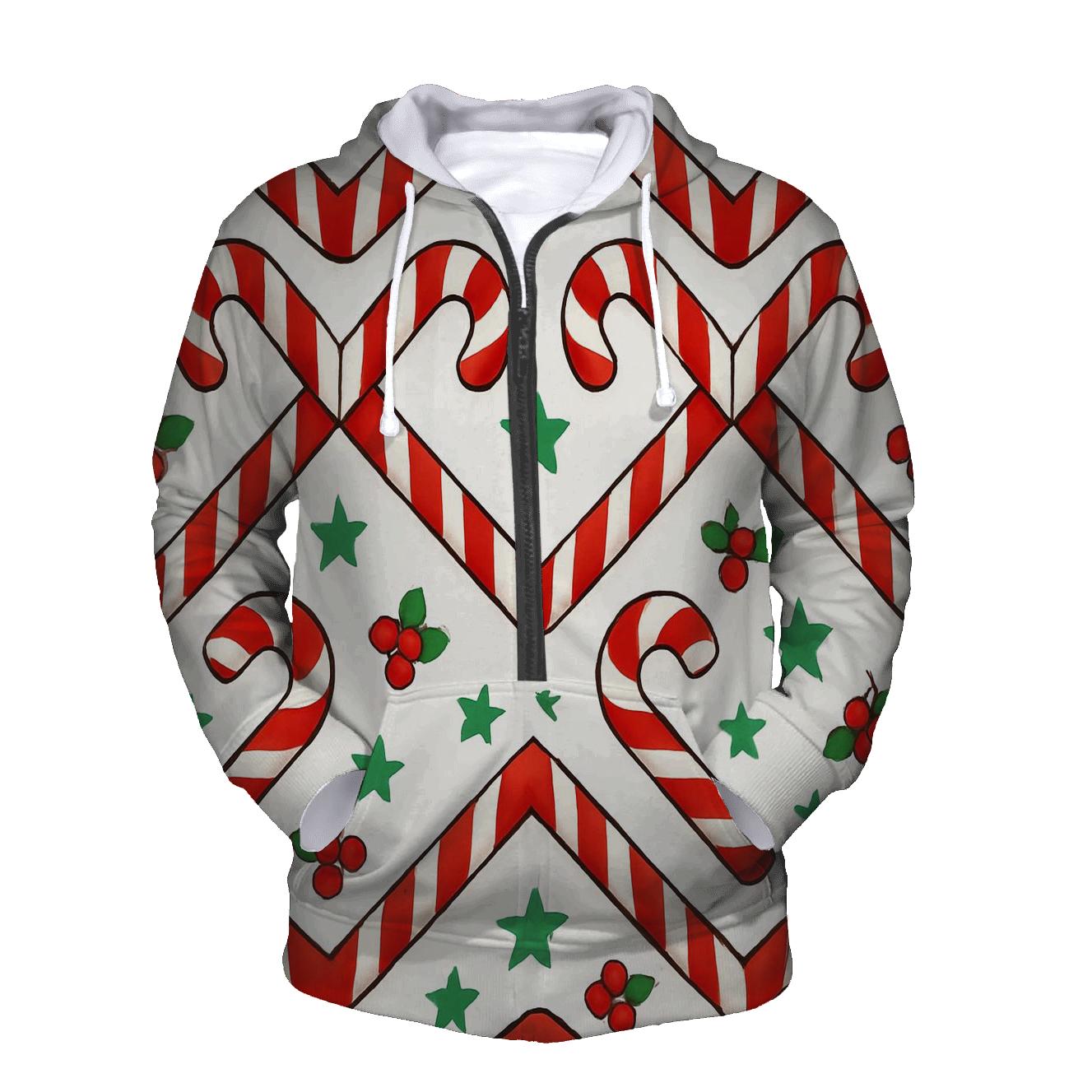 Candy Cane Chevron Parade heavyweight hoodies